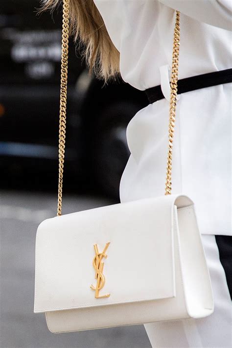 yves saint laurent bags white